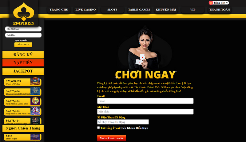 Empire777 - Thiên đường giải trí đỉnh cao trên thế giới