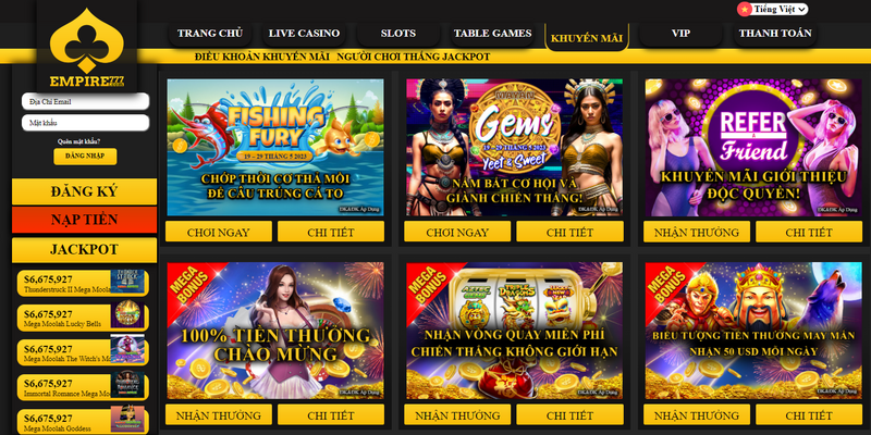 Empire777 - Thiên đường giải trí đỉnh cao trên thế giới