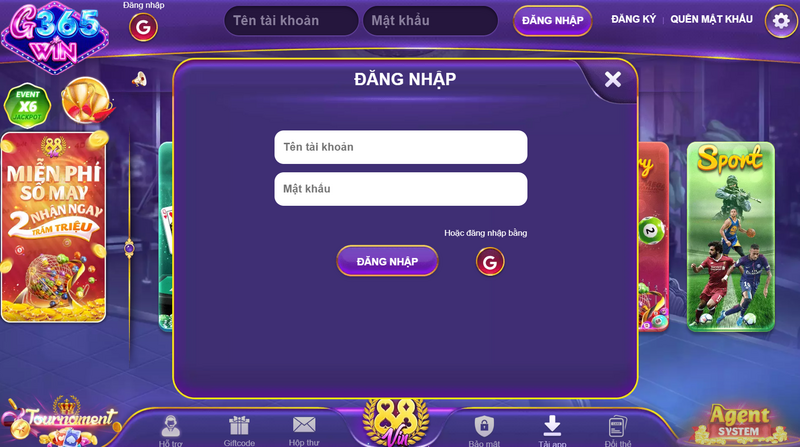 G365 Win - Cổng game chuyên nghiệp hàng đầu thế giới