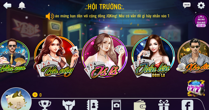 Khám phá game bài JQKing nhận code tân thủ 100k